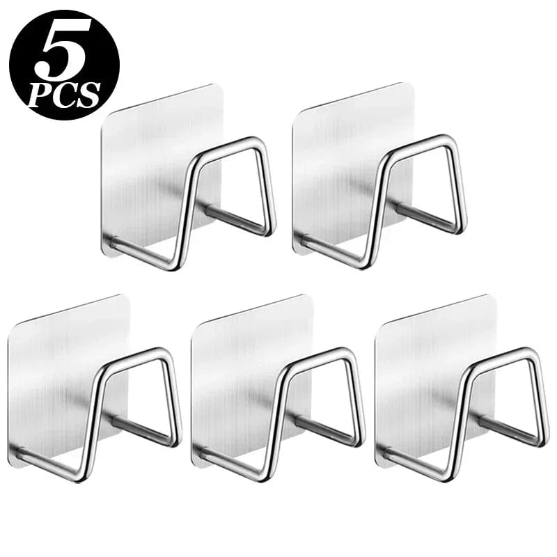 Porte-Éponges en Acier Inoxydable pour Évier de Cuisine, Lot de 1 à 6, Support Auto-Adhésif, Égouttoir, Rangement Mural