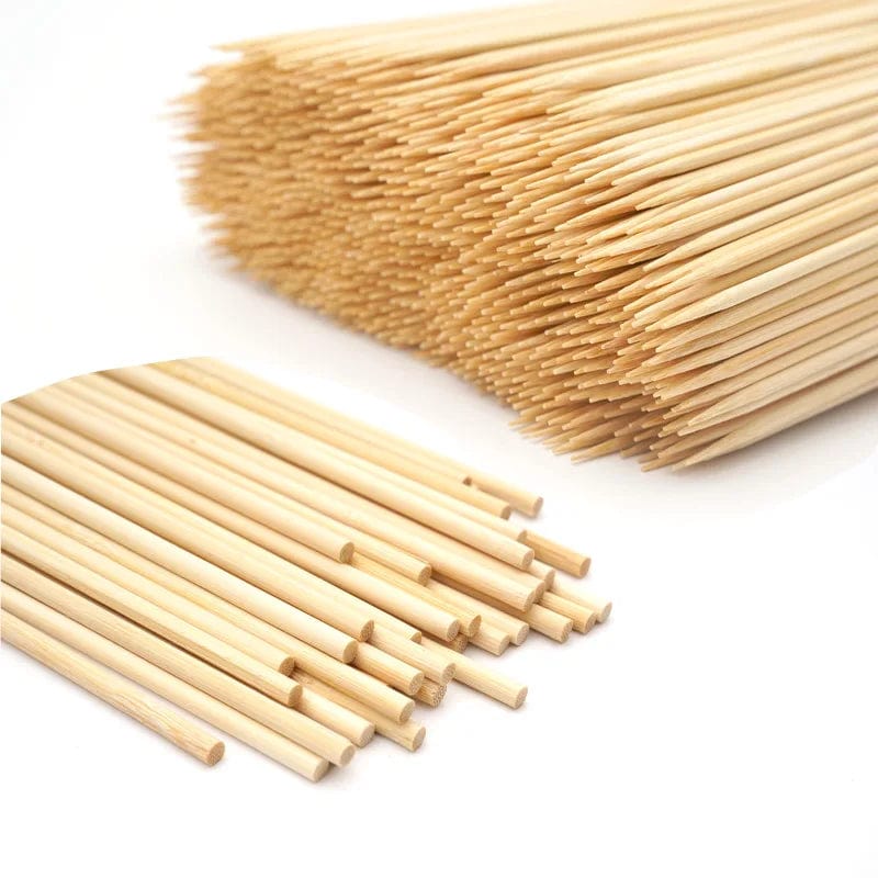 Lot de 100 Piques à Brochettes en Bambou barbecue