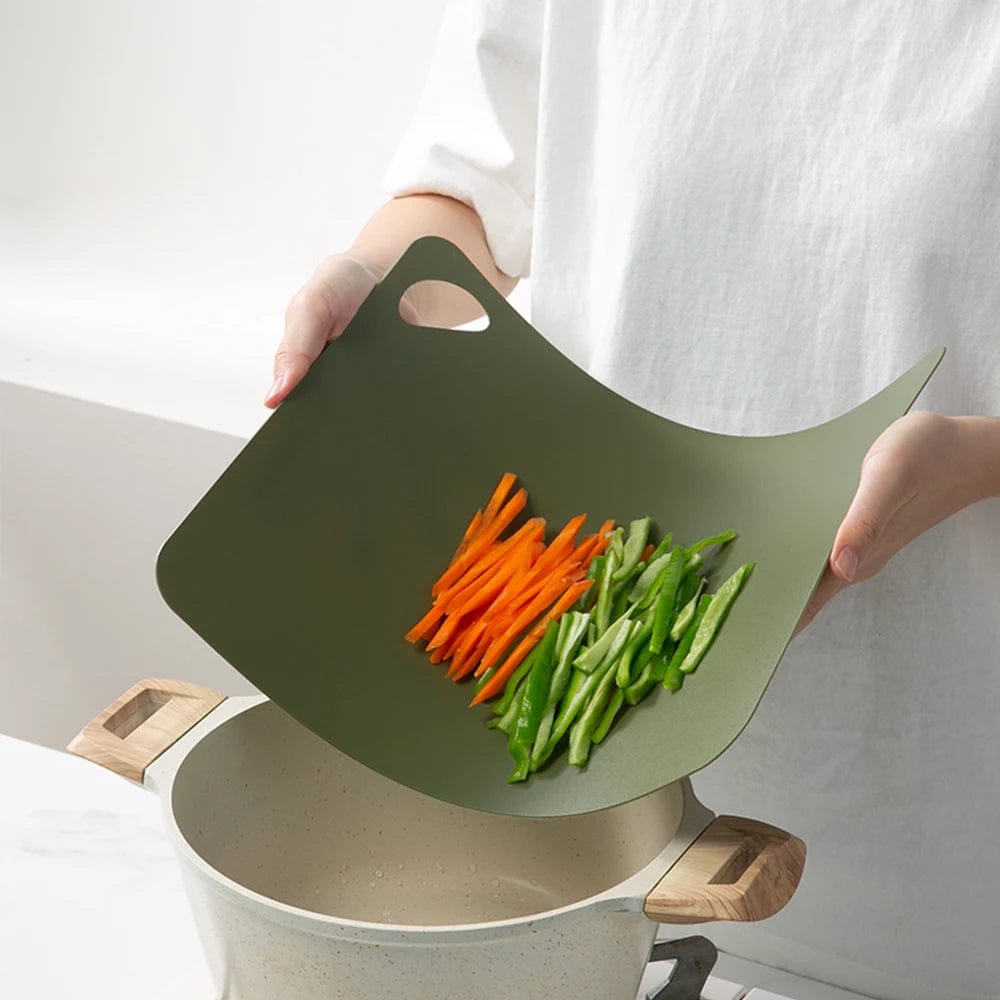 Planche à découper de cuisine flexible, colorée en plastique, antidérapante Planche à Découper