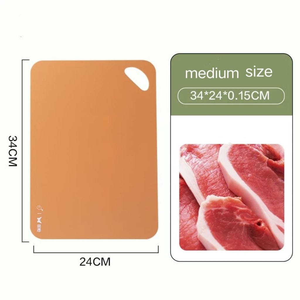 Planche à découper de cuisine flexible, colorée en plastique, antidérapante Planche à Découper