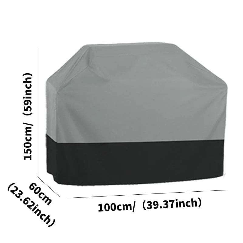 Housse de Barbecue en Tissu Oxford 210T | Protection Jardin BBQ Anti-UV - Noir barbecue