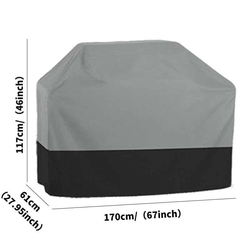 Housse de Barbecue en Tissu Oxford 210T | Protection Jardin BBQ Anti-UV - Noir barbecue
