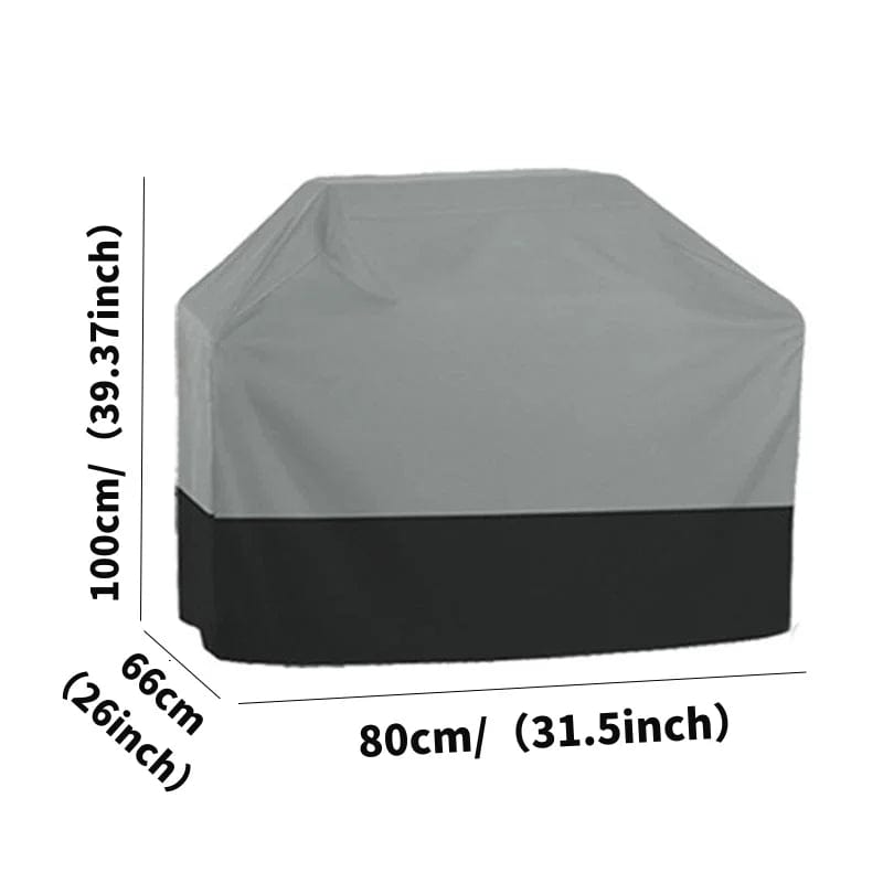 Housse de Barbecue en Tissu Oxford 210T | Protection Jardin BBQ Anti-UV - Noir barbecue