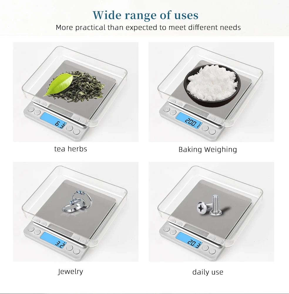 Balance de précision digitale 3000g 0.1g LCD Cuisine Alimentaire 3Kg balance