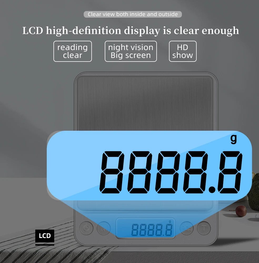 Balance de précision digitale 3000g 0.1g LCD Cuisine Alimentaire 3Kg balance
