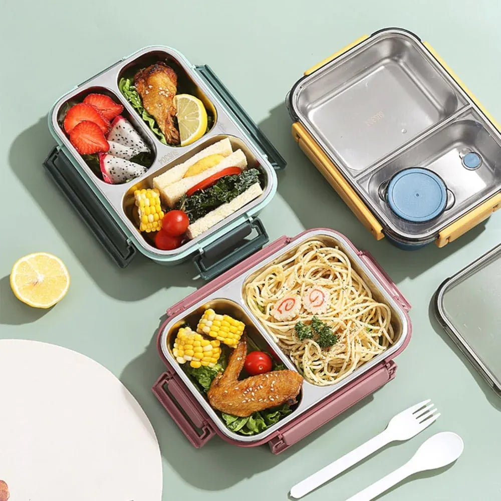 Lunch Box Isotherme 850ml Inox 304 avec Compartiments et Soupe lunchbox