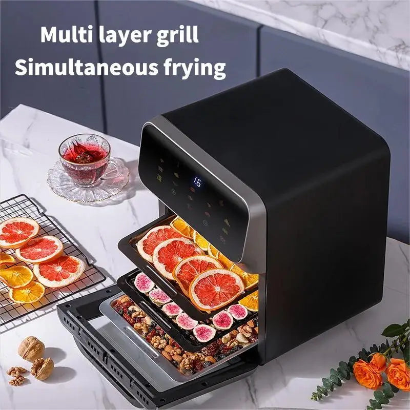 Friteuse Sans Huile 10L 1350W Écran Tactile avec Hublot Visible airfryers