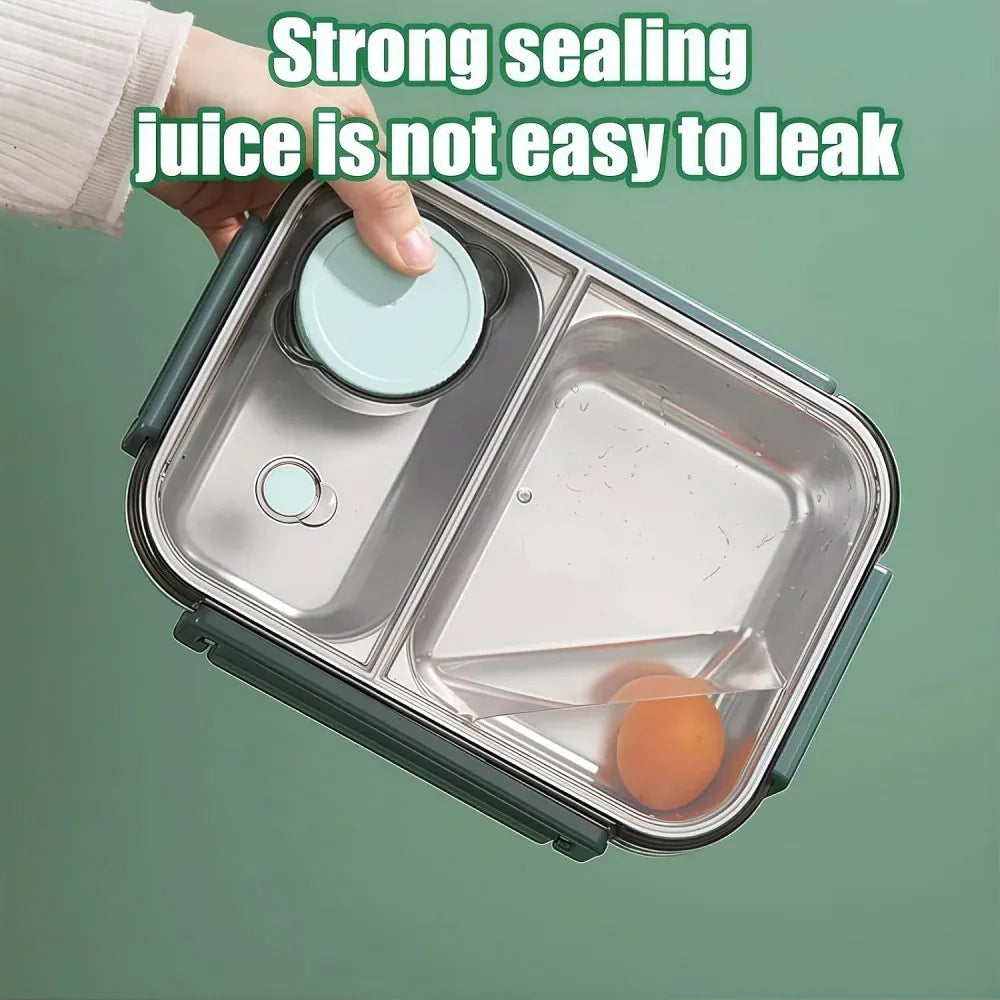 Lunch Box Isotherme 850ml Inox 304 avec Compartiments et Soupe lunchbox
