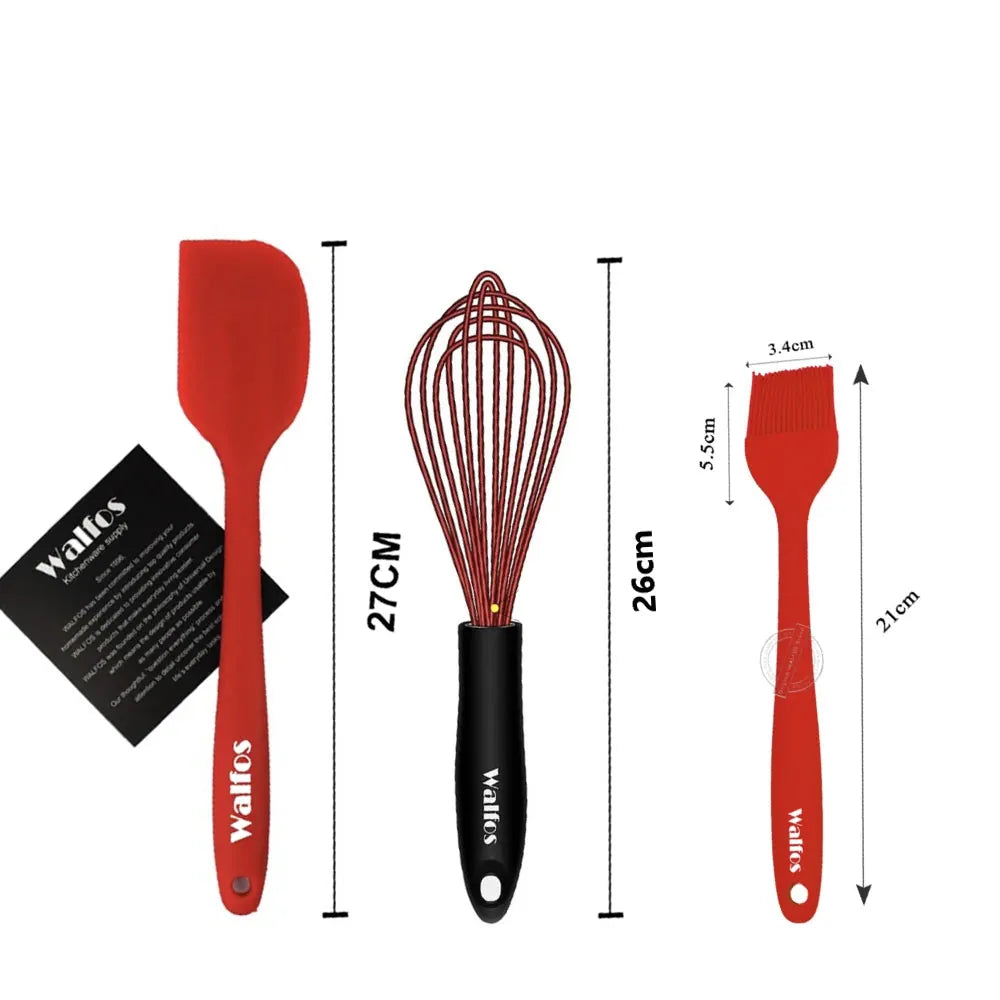 Set de 2/3 Spatules Silicone pour Barbecue et Pâtisserie spatule en silicone