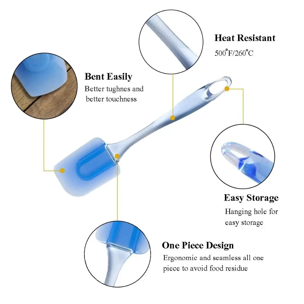 Set Spatules Silicone 3 Pièces Résistantes à la Chaleur pour Pâtisserie spatule en silicone