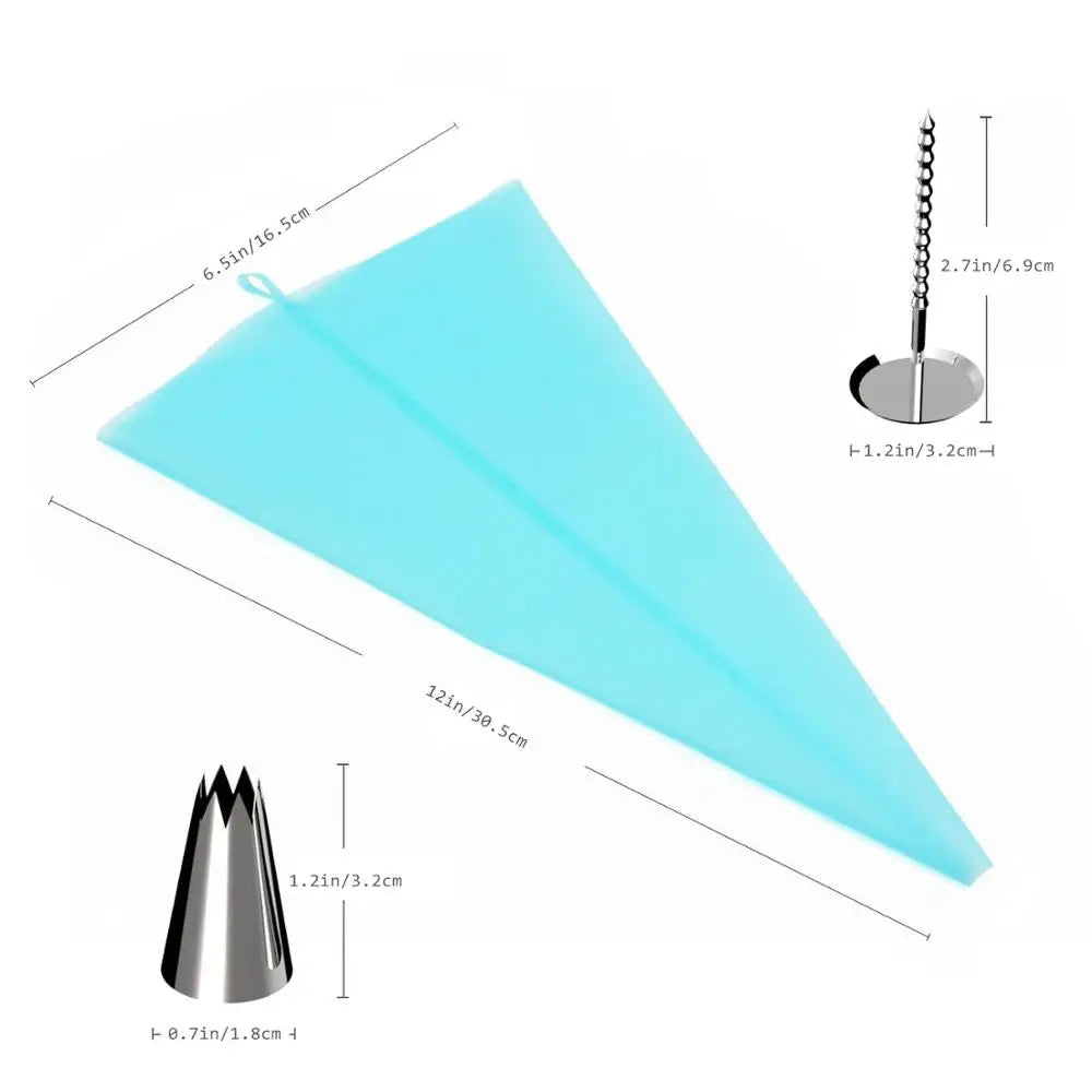 Kit de Décoration de Gâteaux 42 pcs avec Douilles et Poches à Douilles douillepoche