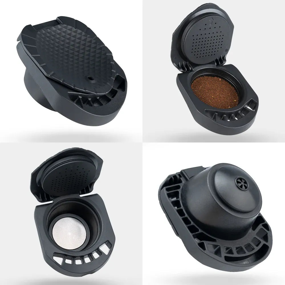Adaptateur Capsule Réutilisable Compatible Dolce Gusto — Café Moulu ou Nespresso capsule