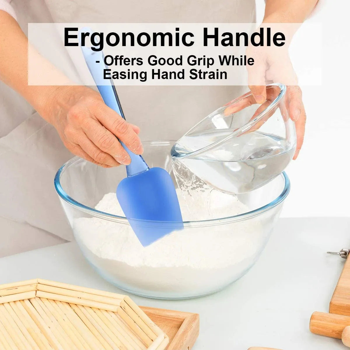 Set Spatules Silicone 3 Pièces Résistantes à la Chaleur pour Pâtisserie spatule en silicone
