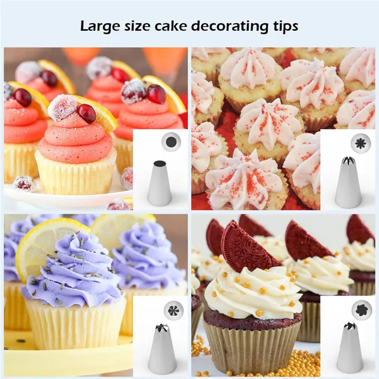 Kit de Décoration de Gâteaux 42 pcs avec Douilles et Poches à Douilles douillepoche