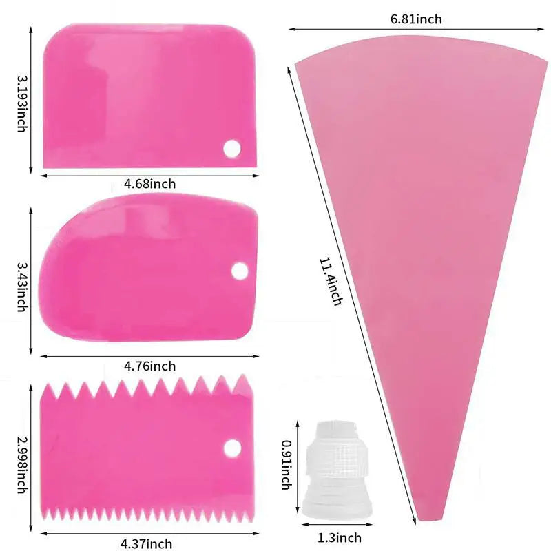Kit de décoration de gâteaux 33 pièces en acier inoxydable et accessoires douillepoche