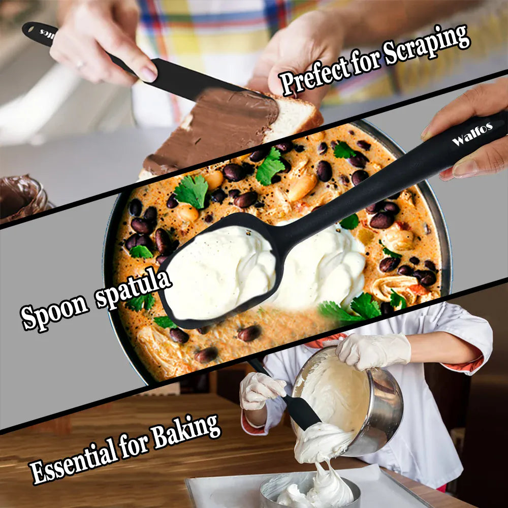 Set Spatules Silicone 5 pièces Résistantes à la Chaleur Pâtisserie spatule en silicone