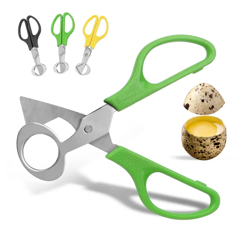 Ciseaux à Oeufs de Caille Inox Multifonctions - Lot de 3 Pièces ciseaux