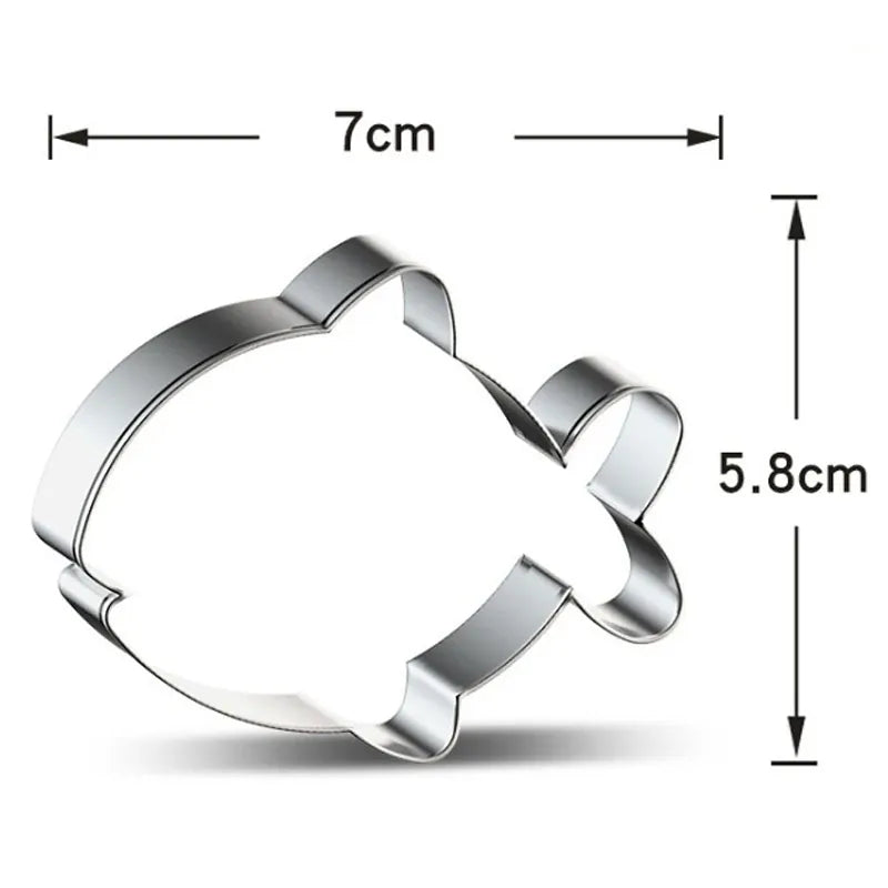 Emporte-pièces en Métal Mer - Set de 10 Outils de Pâtisserie emportepieces