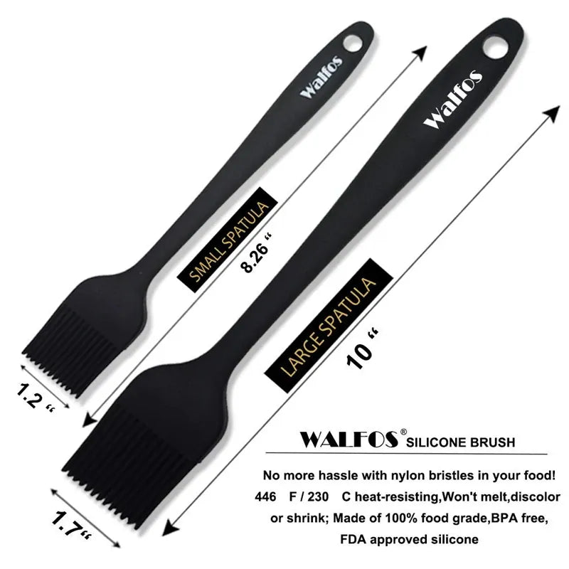 Set de 2/3 Spatules Silicone pour Barbecue et Pâtisserie spatule en silicone