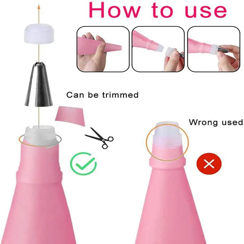 Kit de décoration de gâteaux 33 pièces en acier inoxydable et accessoires douillepoche