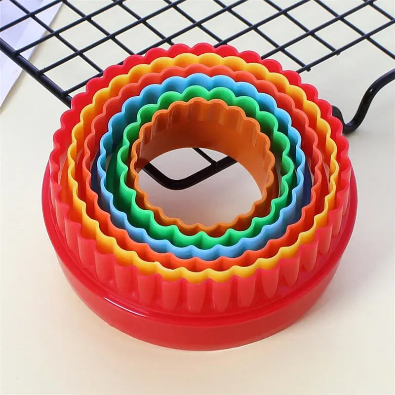 Emporte-pièces pour Pâtisserie en Plastique - 5 Pièces Colorées emportepieces