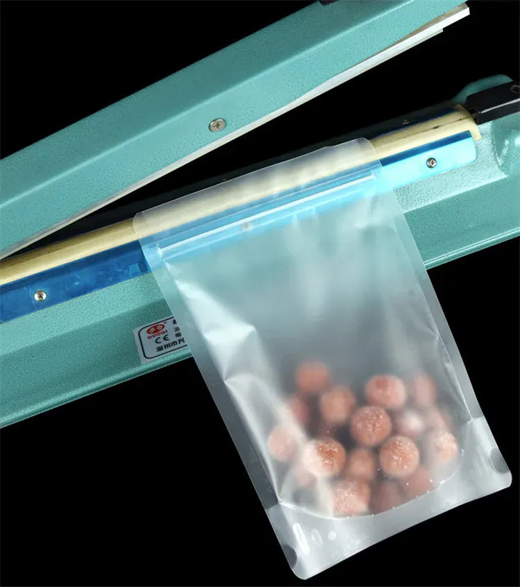 Sachets Zip Alimentaires Matériau Mat Transparent - Lot de 50 pièces 10x15cm
