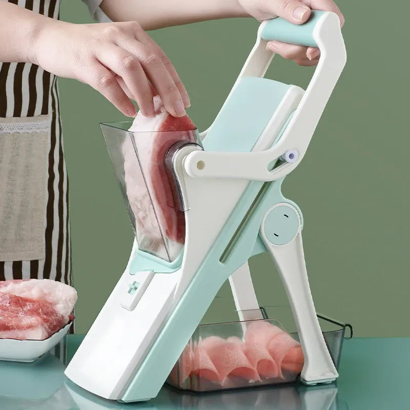 Mandoline Multifonction 5 Lames pour Légumes et Fruits Mandoline