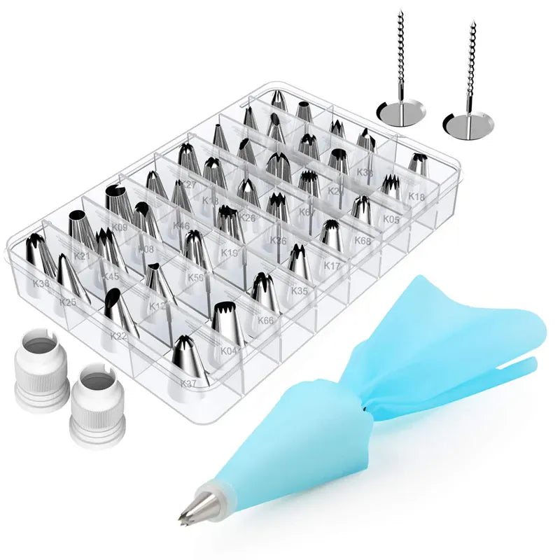Kit de Décoration de Gâteaux 42 pcs avec Douilles et Poches à Douilles douillepoche