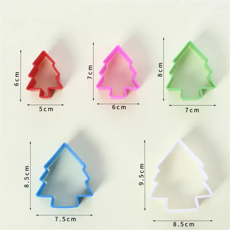 Emporte-pièces pour Pâtisserie en Plastique - 5 Pièces Colorées emportepieces
