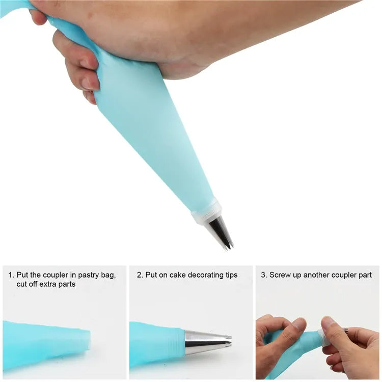 Kit de Décoration de Gâteaux 42 pcs avec Douilles et Poches à Douilles douillepoche