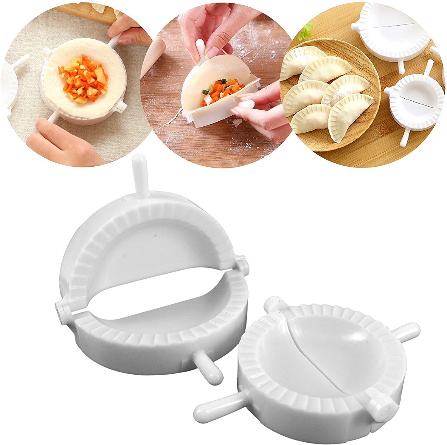 Set de 3 Emporte-Pièces en Plastique pour Raviolis et Gyozas emportepieces