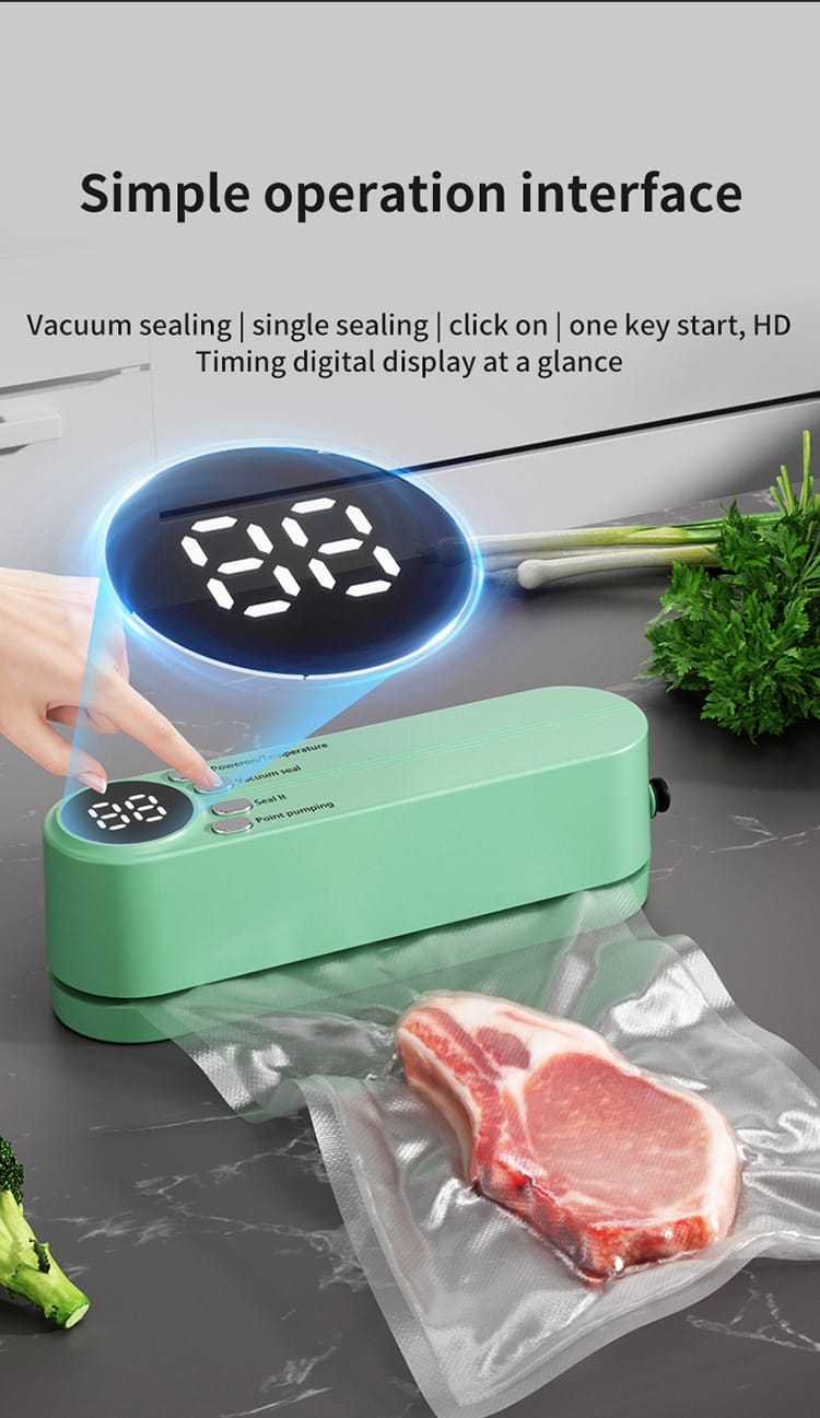 Scelleuse Alimentaire Portable Automatique pour Mise Sous Vide sv