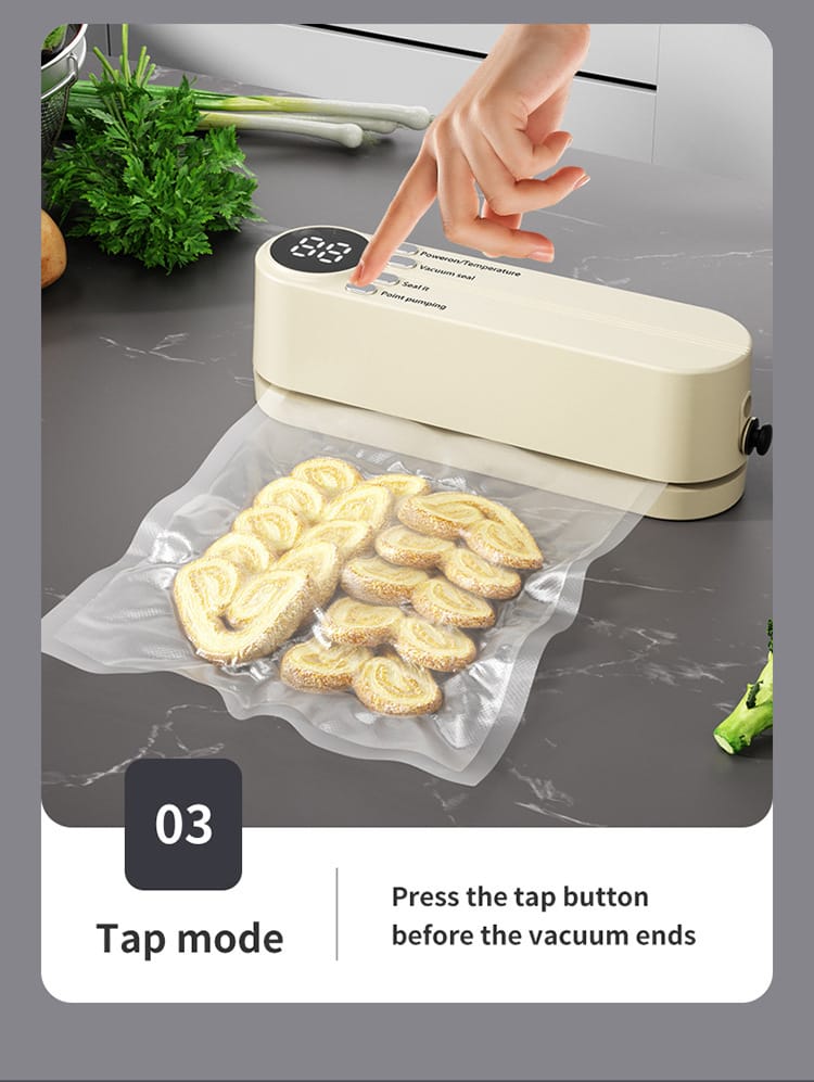 Scelleuse Alimentaire Portable Automatique pour Mise Sous Vide sv