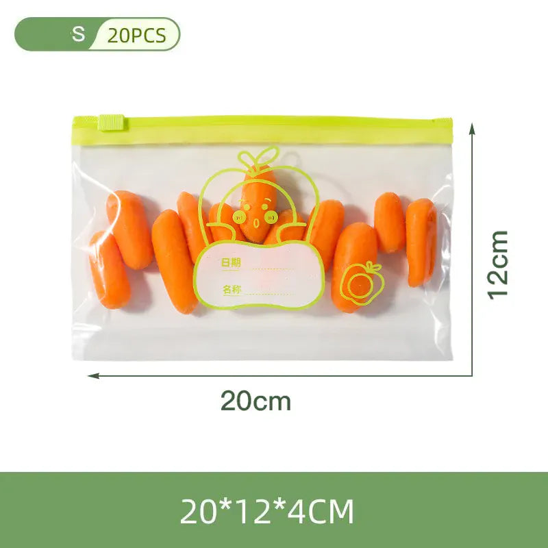 Sachets Zip Alimentaires Réutilisables - Lot de 30 pièces Hermétiques
