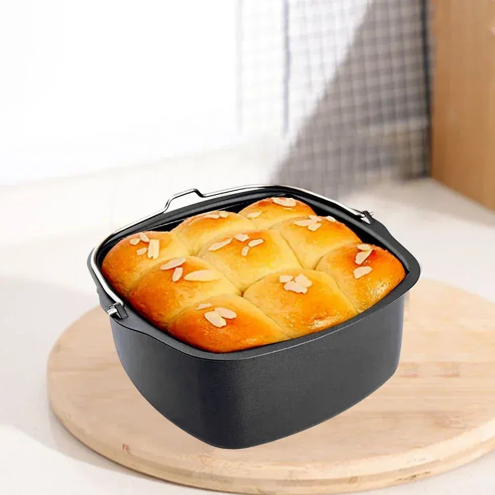 Moule Antiadhésif Carré pour Friteuse Air Fryer - 20 cm Air Fryer