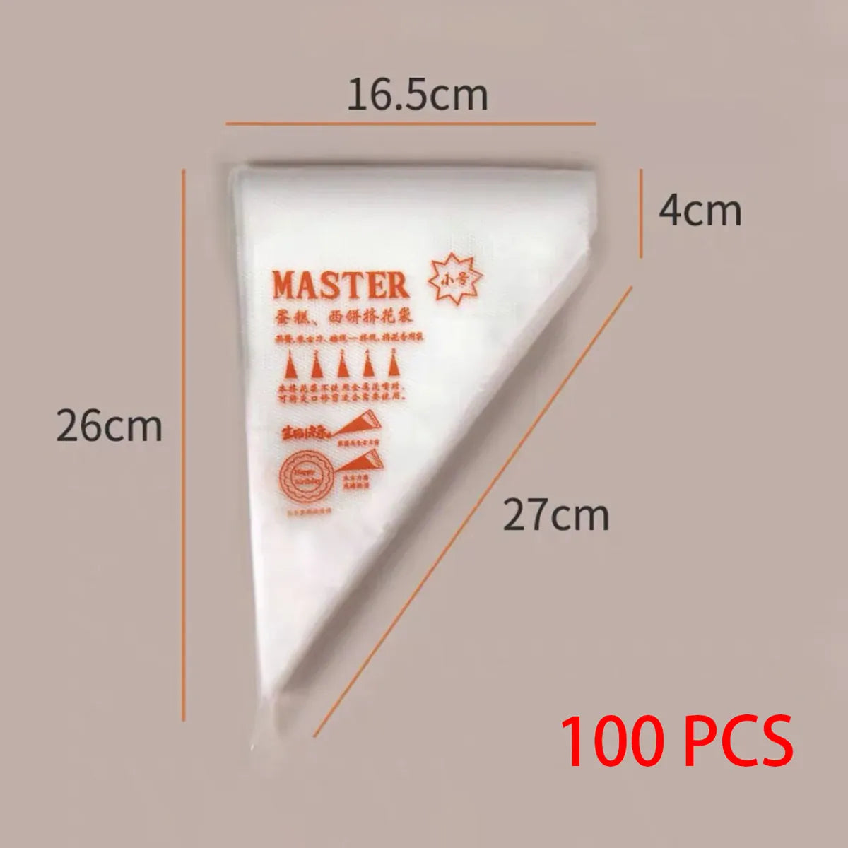 Poches à Douilles Jetables Épaisses - 100 PCS pour Décoration de Gâteaux douillepoche