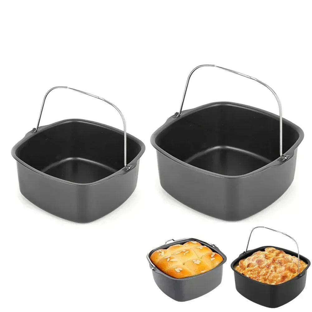 Moule Antiadhésif Carré pour Friteuse Air Fryer - 20 cm Air Fryer