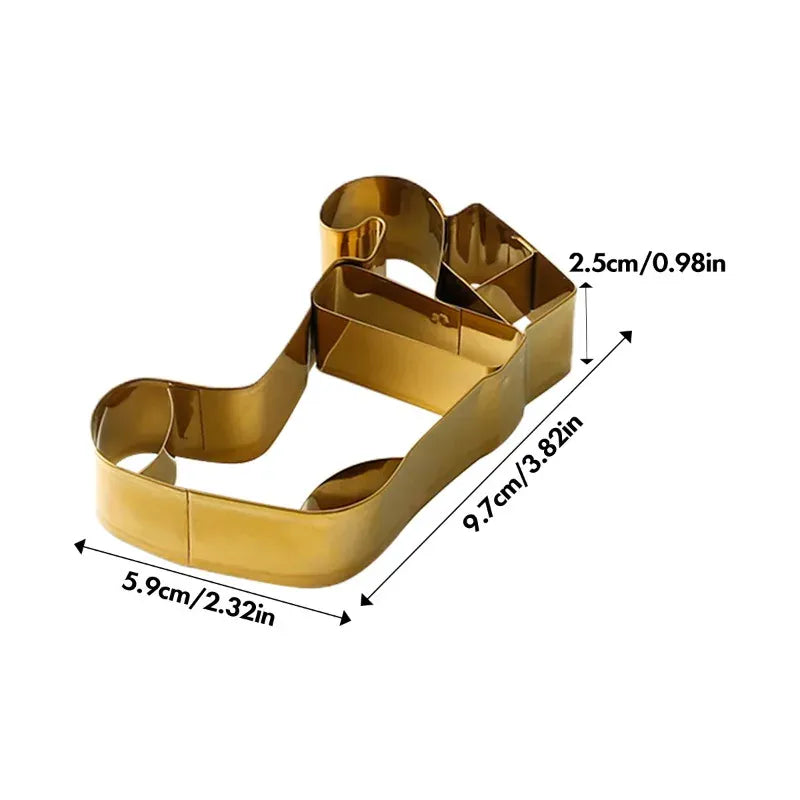 Emporte-pièces de Noël en Acier Inoxydable – Set de 6 Formes Festives emportepieces