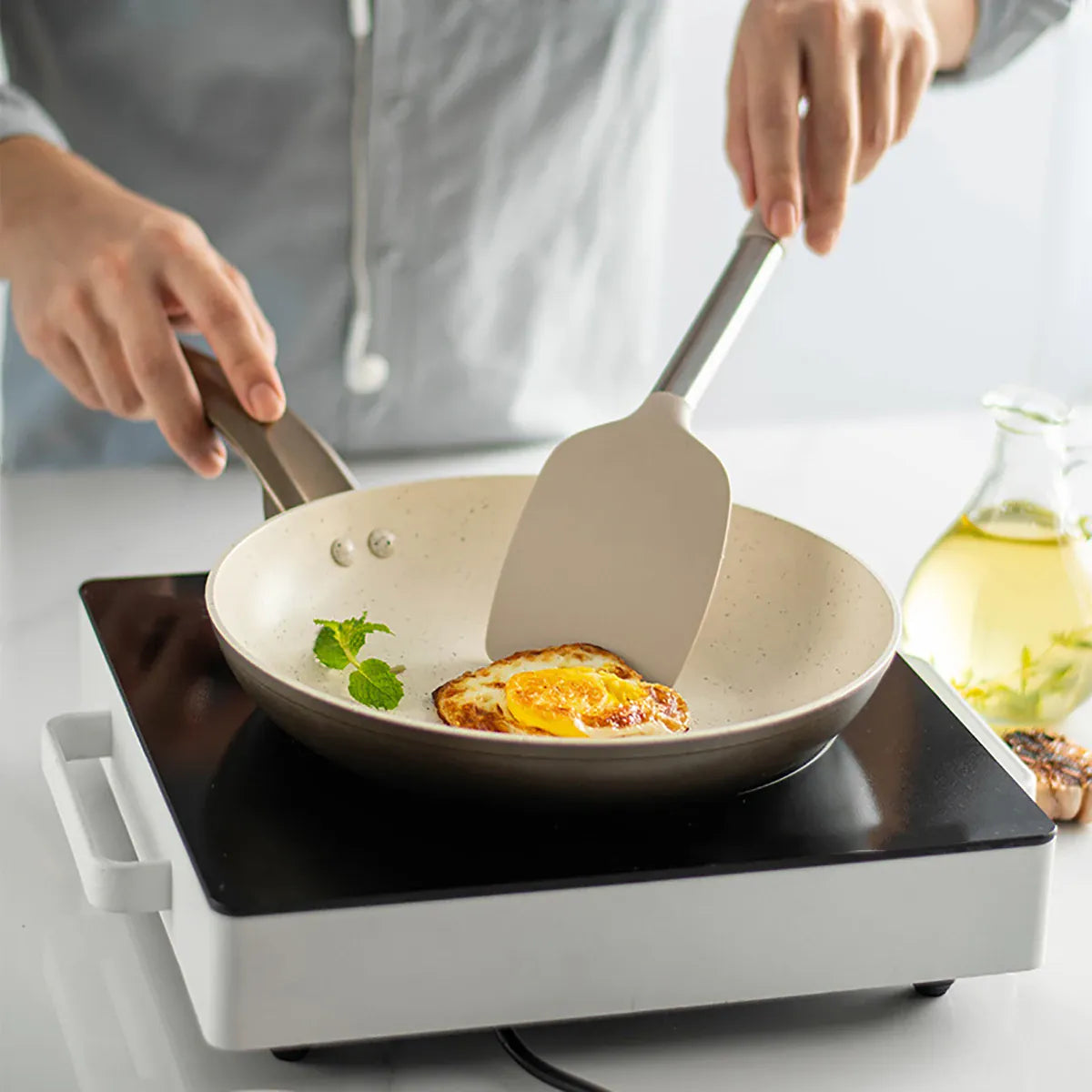 Set Spatules Silicone 2 pièces Résistantes à la Chaleur spatule en silicone