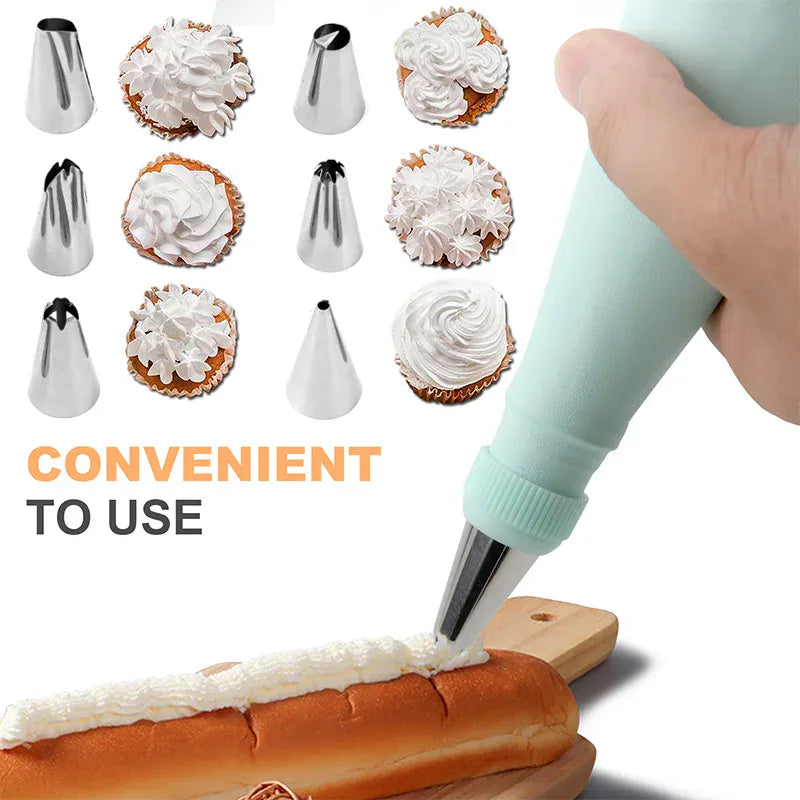 Poche à Douille Pâtisserie en Silicone avec 22 Accessoires Inclus douillepoche