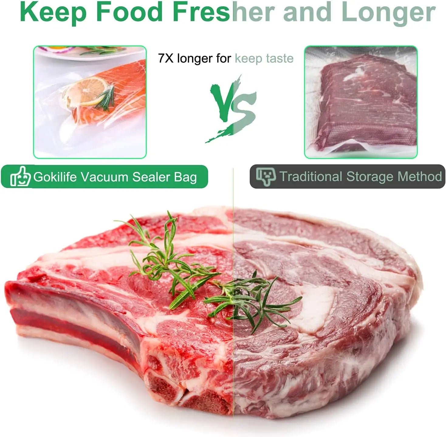 Sacs Sous Vide Hermétiques Lot de 100 Pièces - BPA Free
