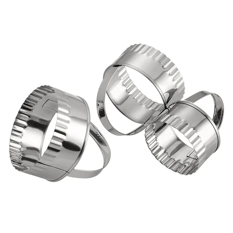 Set de 3 Emporte-Pièces en Acier Inox pour Biscuits et Pâtisseries emportepieces