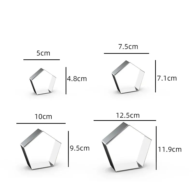 Emporte-pièces en métal rectangulaires - 12 pièces pour pâtisserie emportepieces