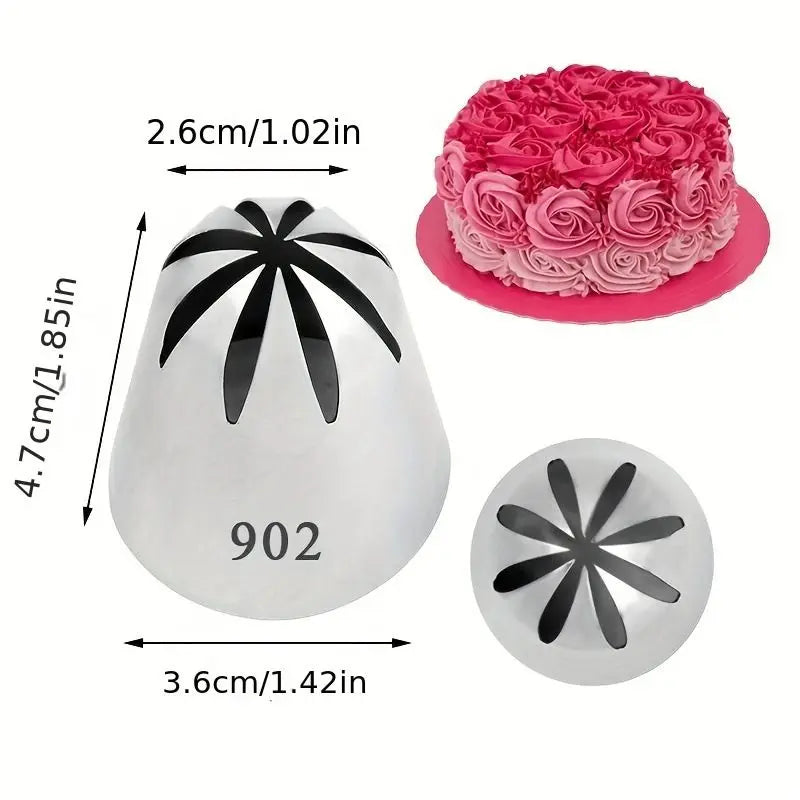 Douilles à pâtisserie en acier inoxydable - 4 styles pour décoration cupcakes douillepoche