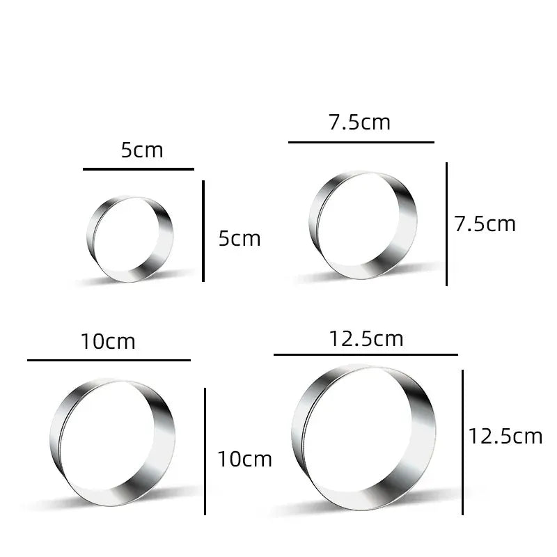 Emporte-pièces en métal rectangulaires - 12 pièces pour pâtisserie emportepieces