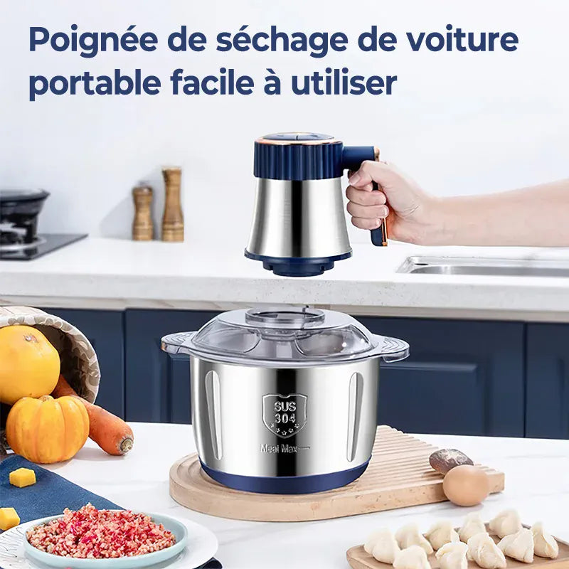 Hachoir Électrique Multifonction 5 L — 500 W, 6 Lames Cyclone Inox, 5 Vitesses hachoir electrique