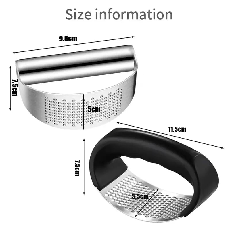 Presse-Ail Inox Manuel avec Éplucheur | Outil de Cuisine Pratique presseail
