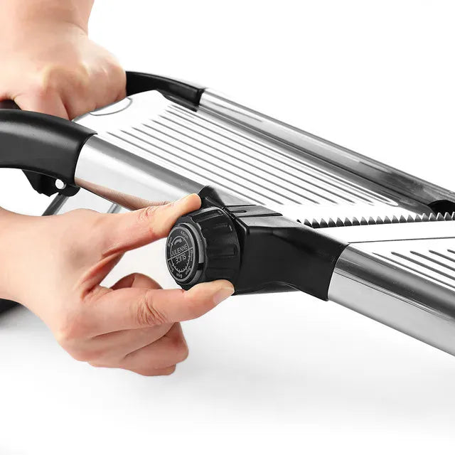 Mandoline Professionnelle Acier Inoxydable 304 — Lames Multiples et Réglables Mandoline