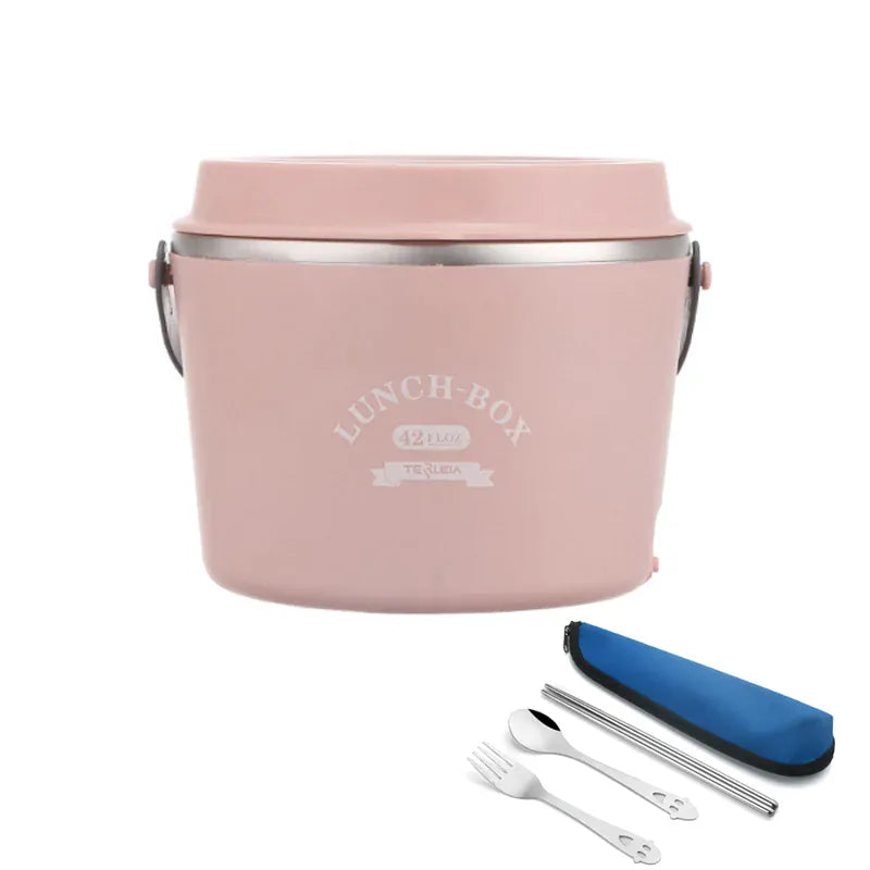 LunchBox Chauffante Électrique Acier Inoxydable 304 — 1,2 L / 48 W / 12 V-220 V lunchboxchauf