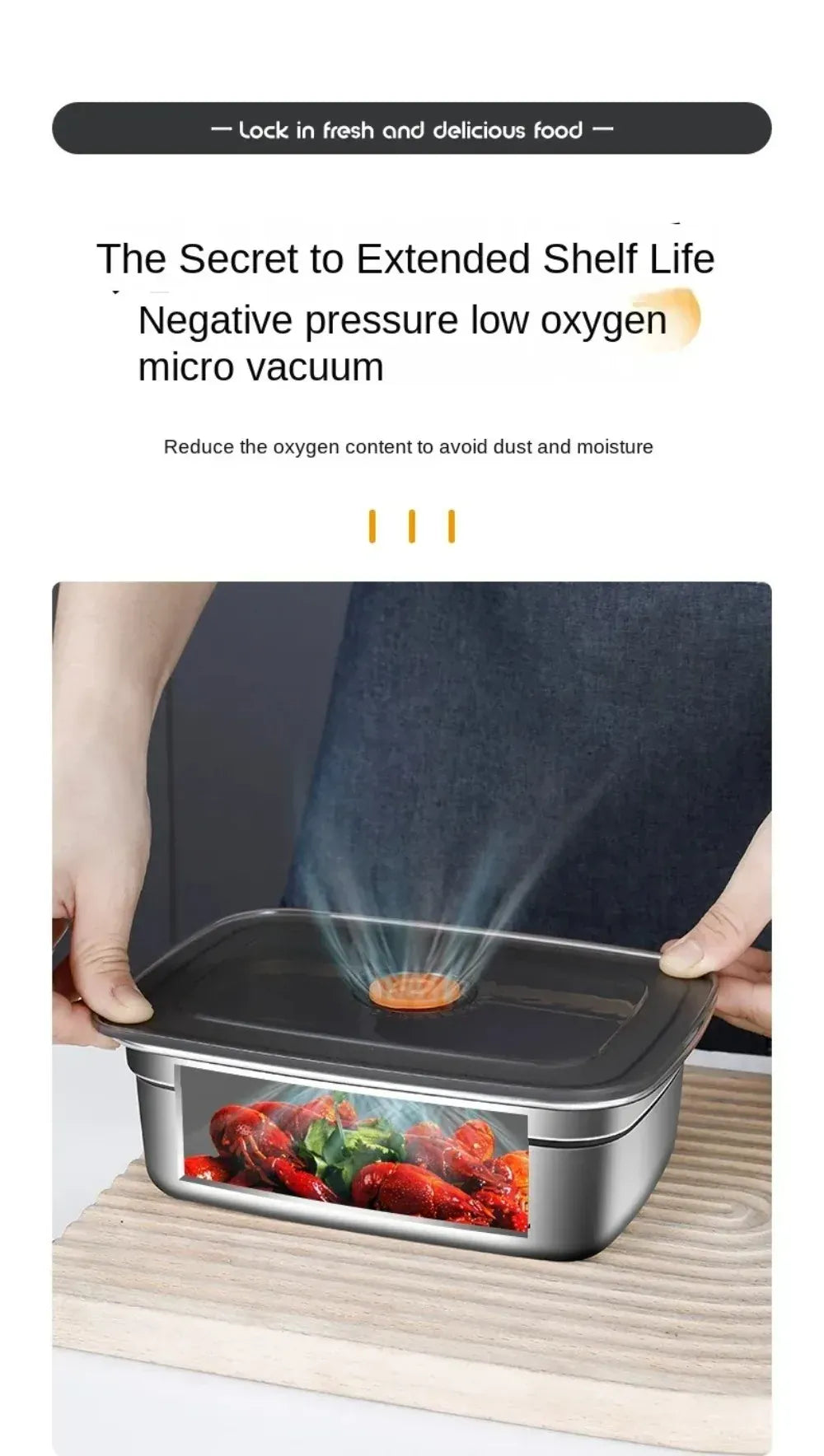 Boîte Hermétique Inox 3200ml Anti-fuite Compatible Micro-ondes Boîtes Hermétiques